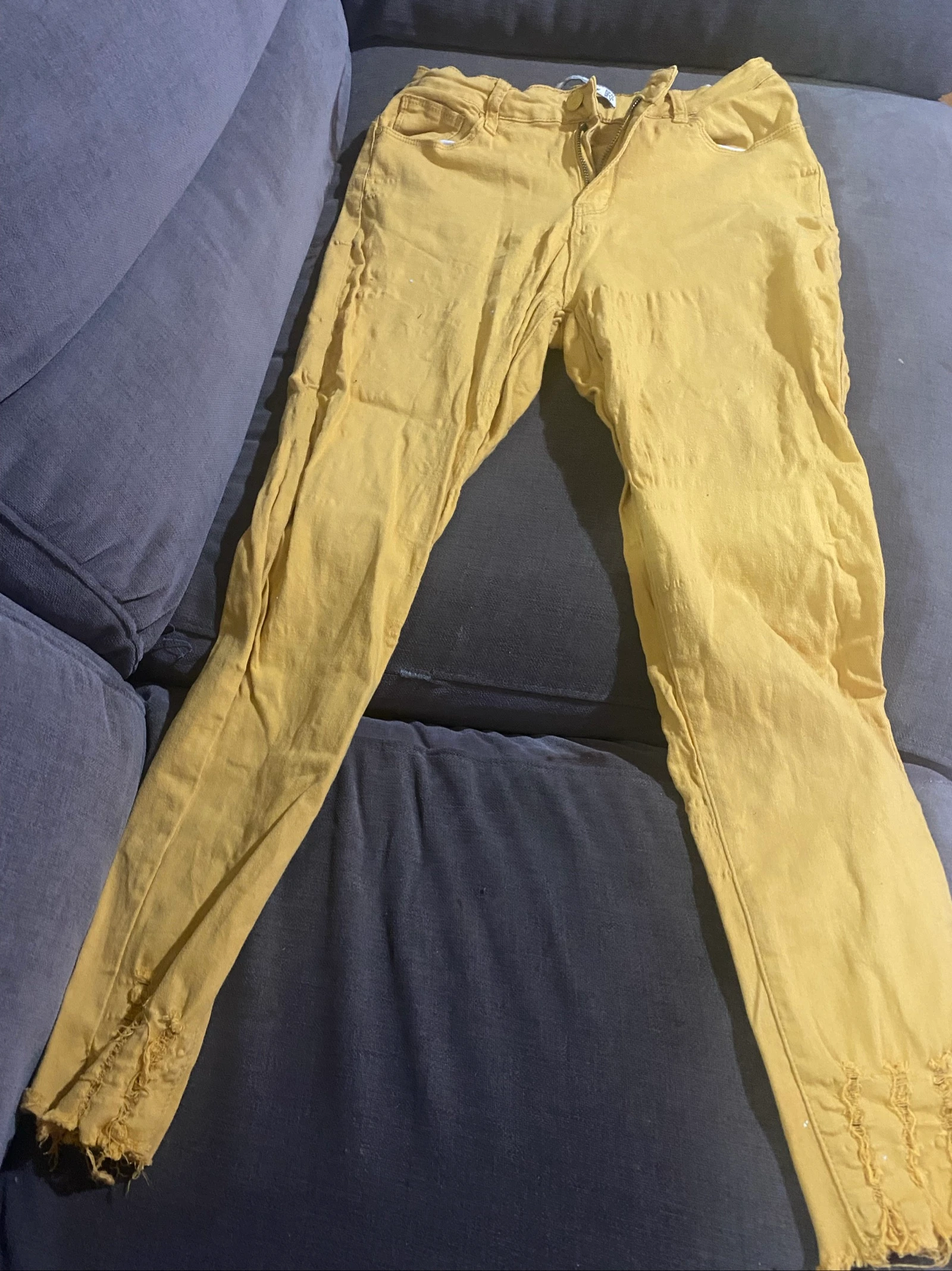 Jasje van mosterdkleurige spijkerstof Denimwear maat 44 (XXL) – photo 3